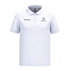 Polo BMW manga corta hombre blanco