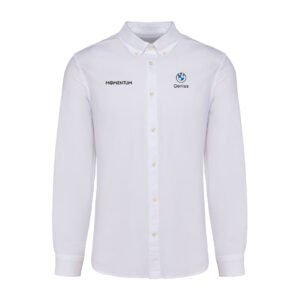Camisa Oxford blanca hombre
