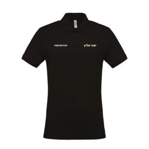 Polo negro manga corta hombre Yourcar