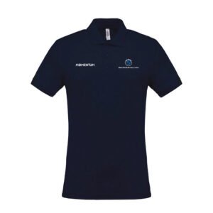 Polo azul manga corta hombre BPS