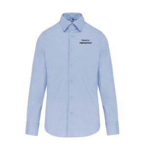 K529 - Camisa traje manga larga azul hombre Stellantis