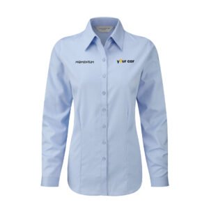 Camisa oxford azul manga larga mujer Yourcar