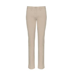 Chino beige mujer