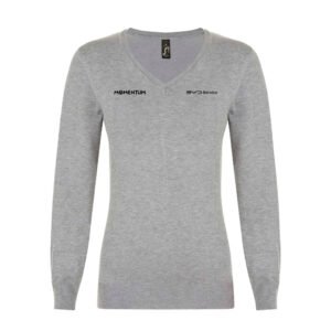 Jersey pico gris BYD mujer