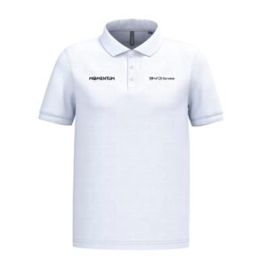 Polo BYD manga corta blanco hombre