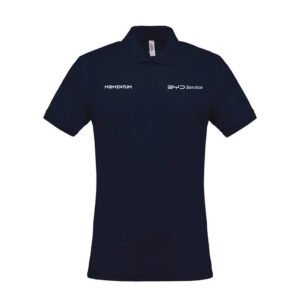 Polo BYD manga corta azul hombre