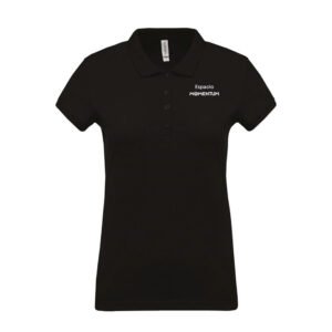 K255 - Polo Stellantis negro manga corta mujer